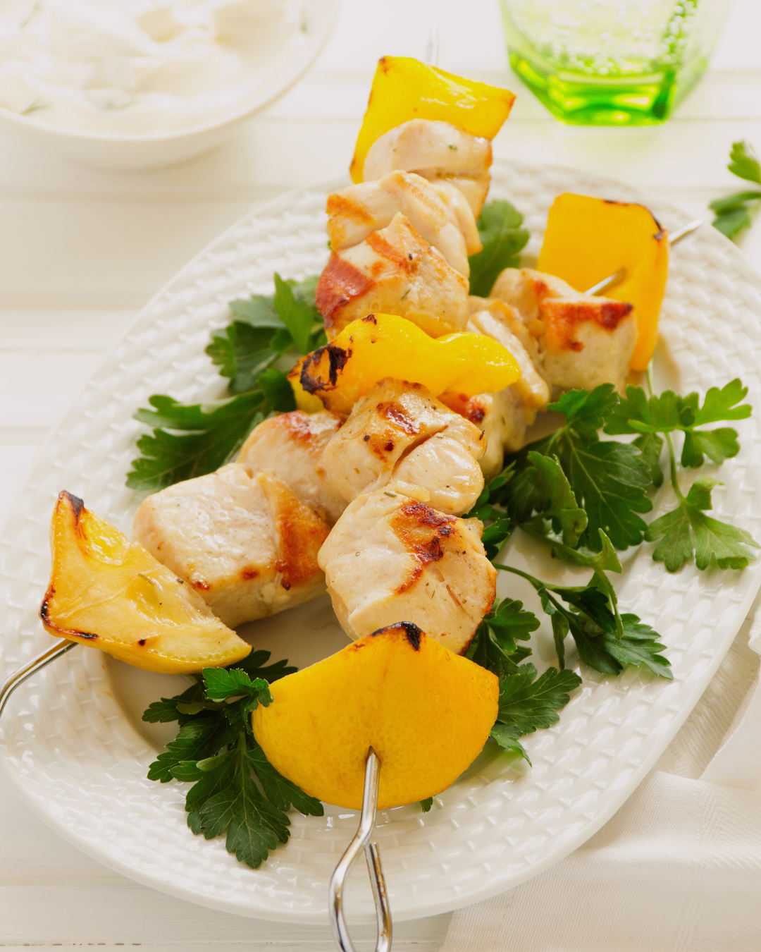 Lemony Chicken Skewers