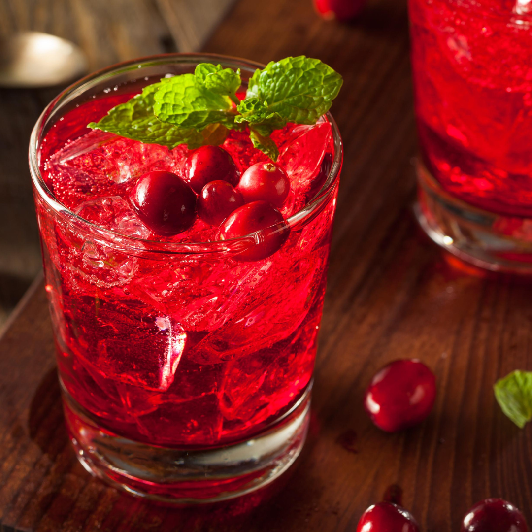 Cranberry, Plum & Mint Mojito