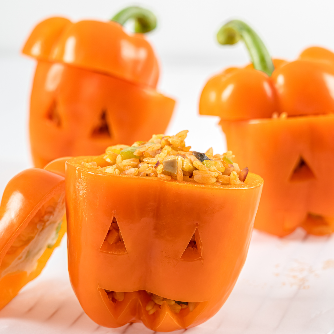 Spooky Stuffed Peppers