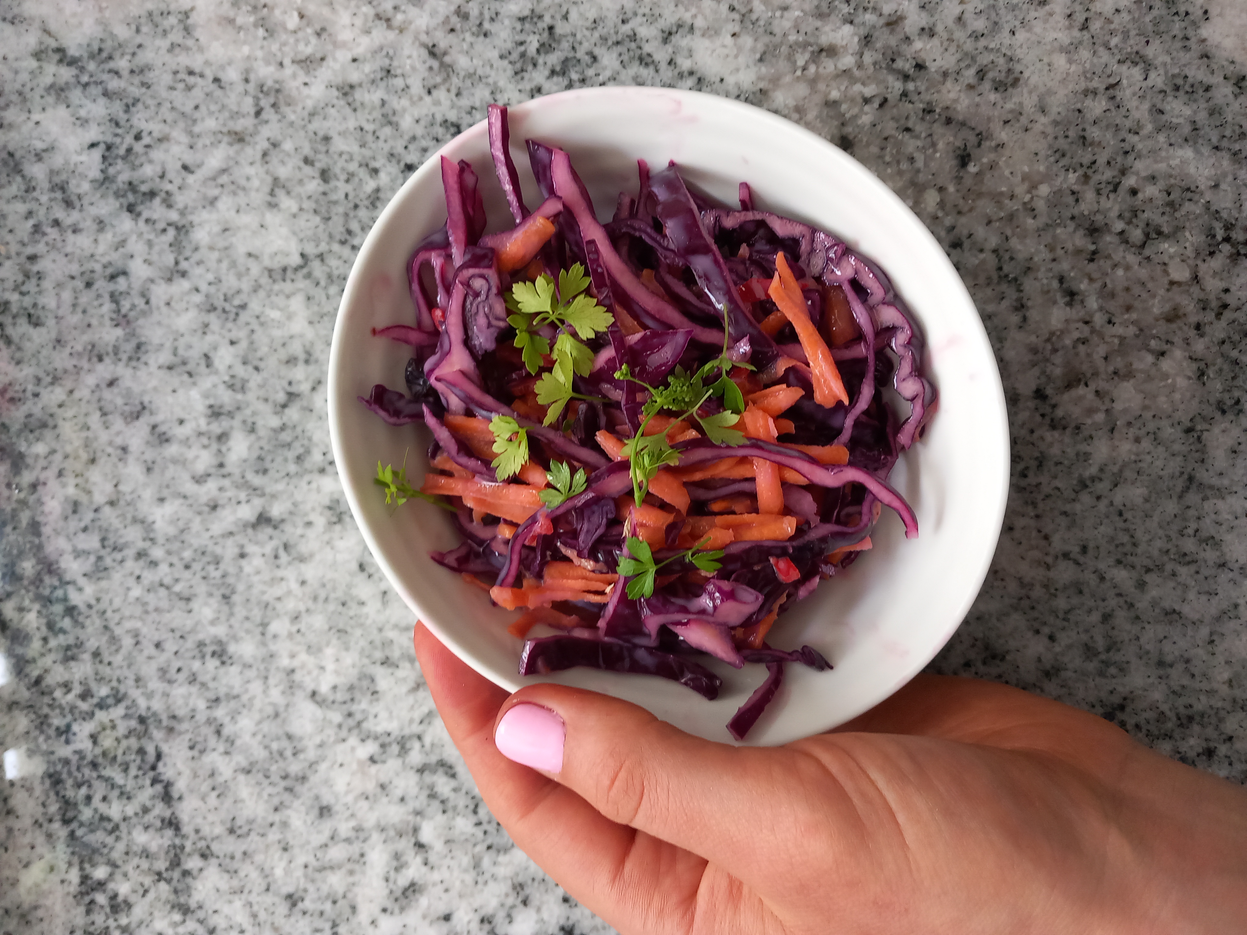 Zingy Red Cabbage Slaw