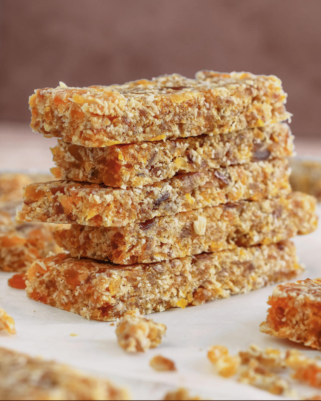 Spiced Apricot-Apple Energy Bars
